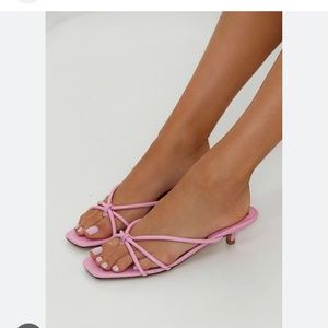 Jaggar Loop Kitten Heel pink lilac (never worn)